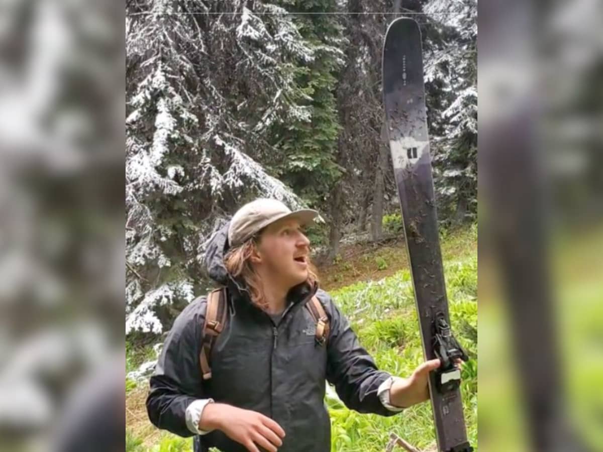 Look: Canadian Man Goes On Adventure To Recover Lost Ski - Powder
