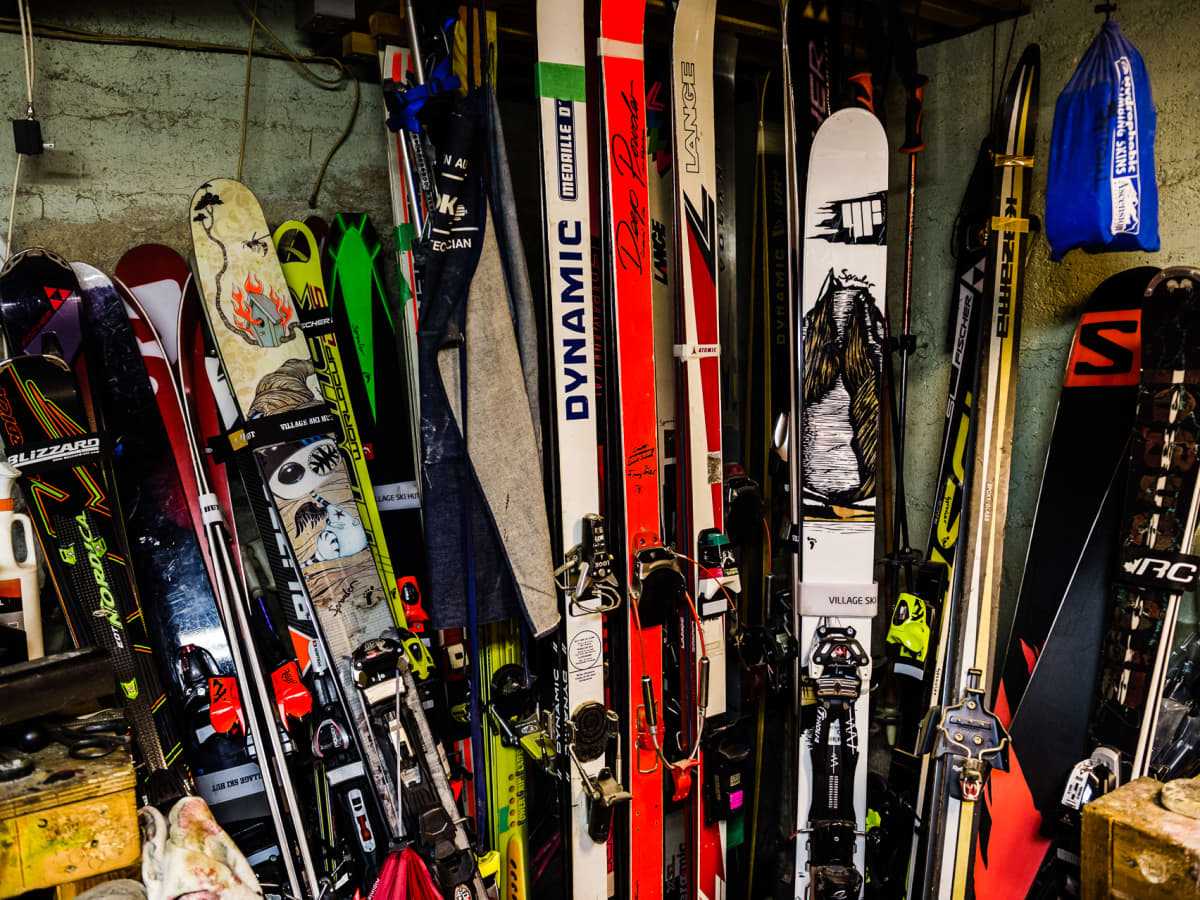 Used clearance backcountry skis