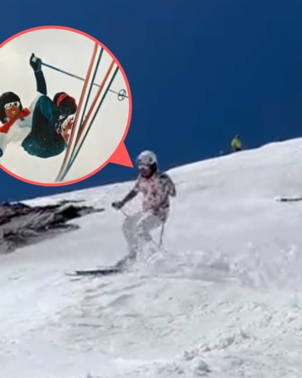 Caméra embarquée avec Markus Eyder dans sa folle descente du Stelvio -  Adrénaline - Ski freestyle 