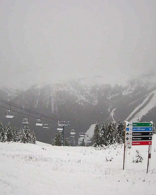 Lake Louise Ski Resort new snow August 2024