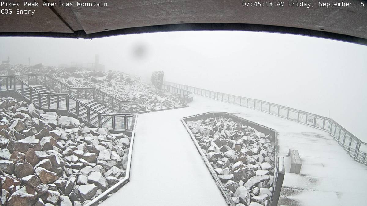 "America's Mountain" Blasted With First Snowstorm of the Season