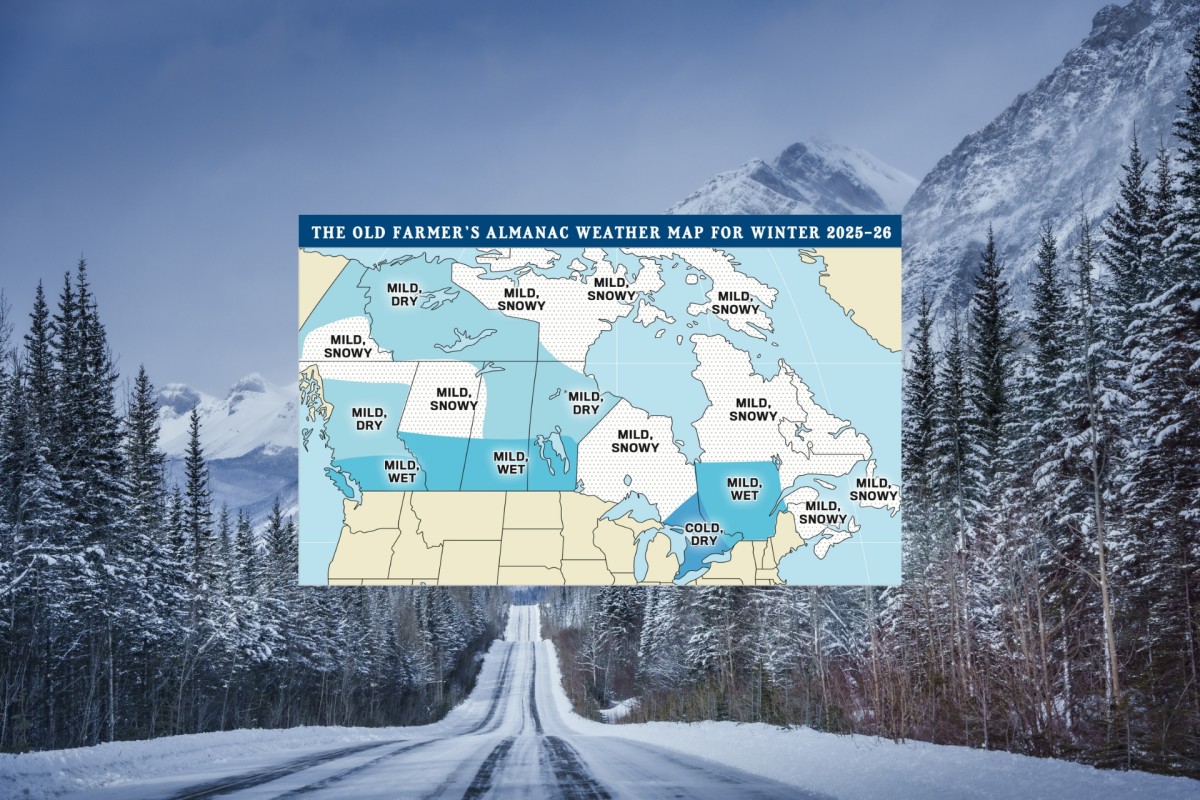 Old Farmer's Almanac Predicts "Mild" and "Wet" Canadian Winter