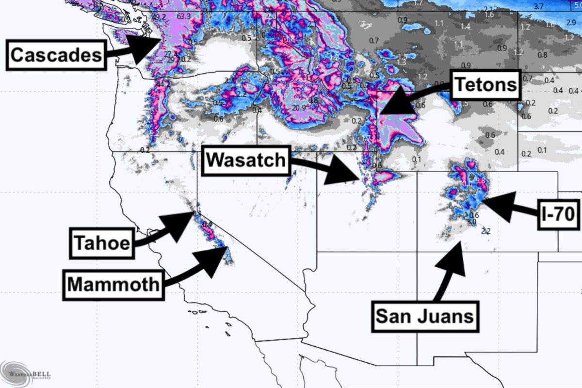 60 Inches of Snow Forecasted Out West—Is Winter Finally Here?