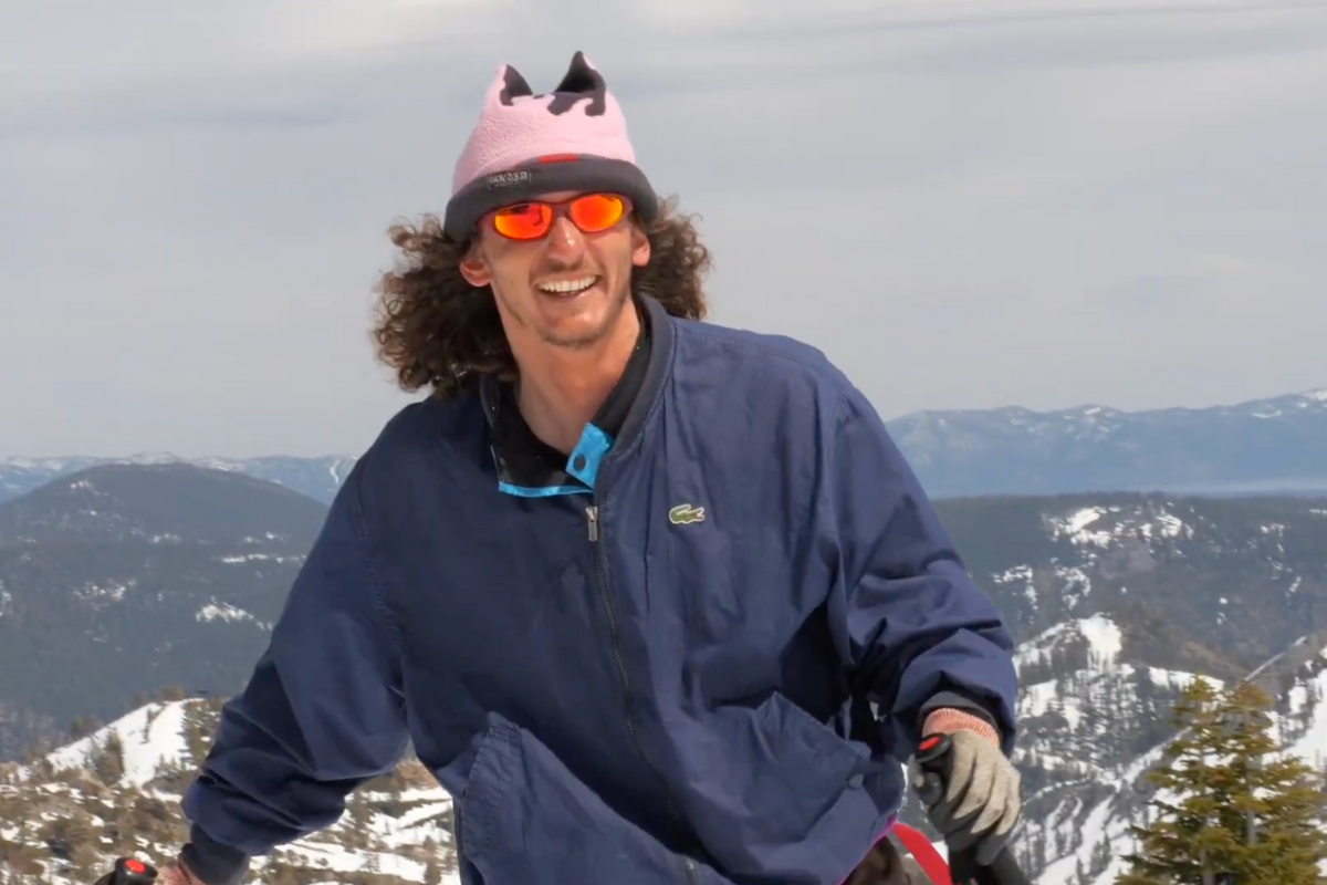 This Freestyle Skier’s Latest Video Left Us Seriously Confused (in a Good Way)