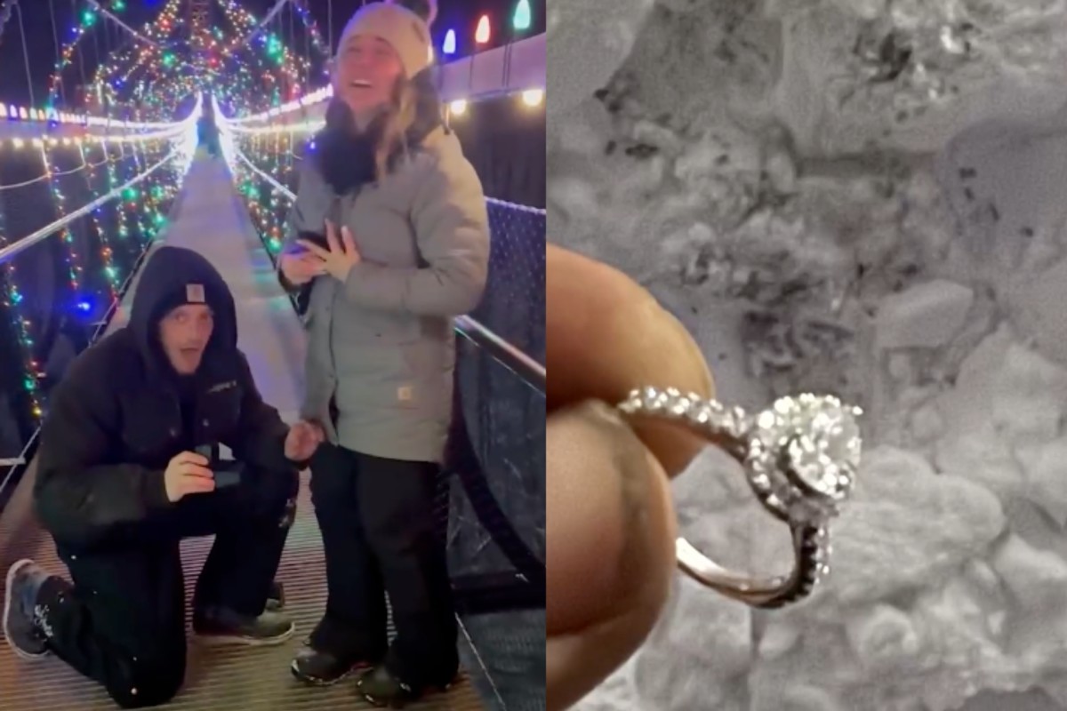 Engagement Ring Drops 118 Feet, Ski Resort Employee Saves The Day