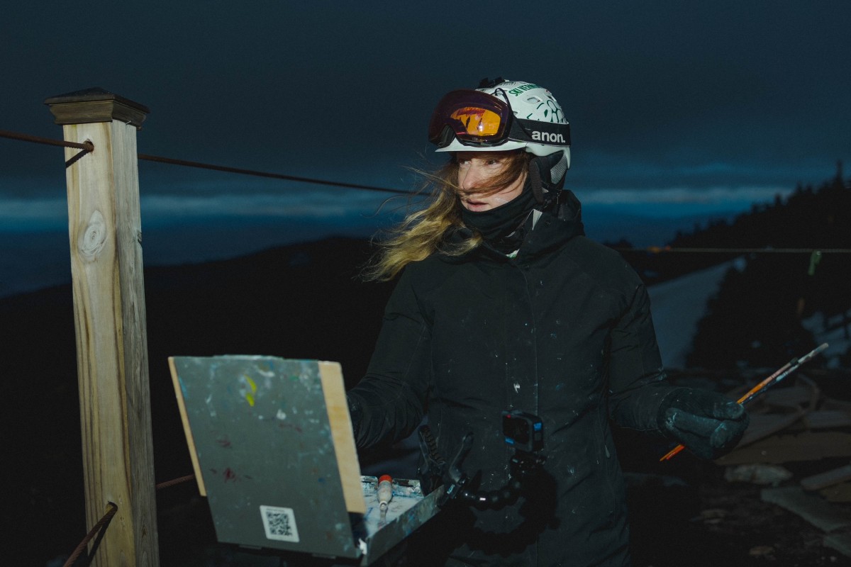 How This Vermont Artist Is Using Her Ski Paintings To Give Back