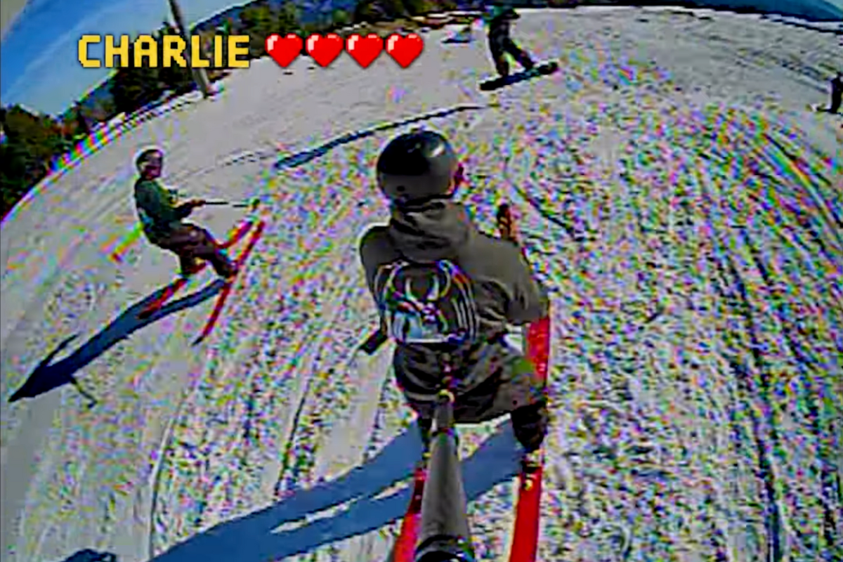 A Group of Skiers Tried a Real-Life “Third-Person Mode.” It Went How You'd Expect.