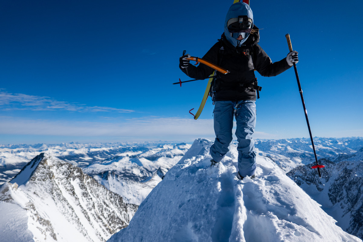 Mali Noyes Is The First Woman To Ski Canada's Comstock Couloir