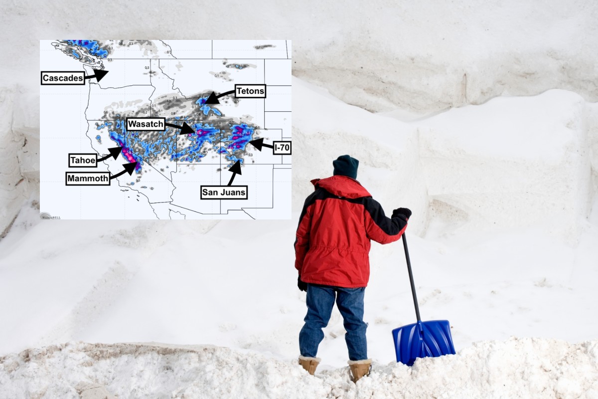 Winter Is Back: 12 Inches for The West to Be Followed by a "Monster" Holiday Weekend Storm