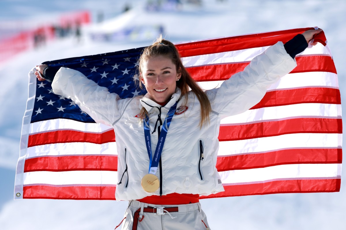 Mikaela Shiffrin Slips Up, Shares Laugh With TV Hosts After Gold Medal Win