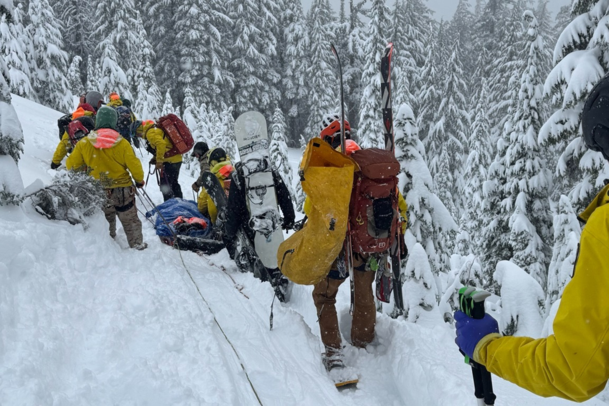 Search and Rescue Team Saves Injured Snowboarder at Mt. Bachelor