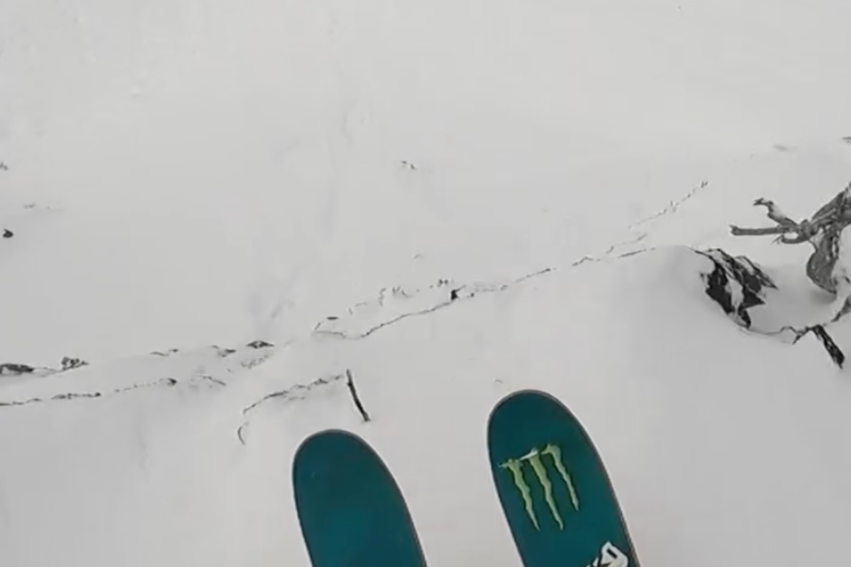 Watch: Skier Sends Massive Cliff at Crystal Mountain, Washington