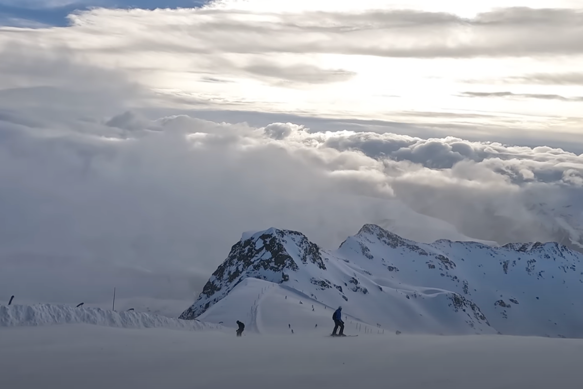 What It's Like Skiing The World's Longest Black Run