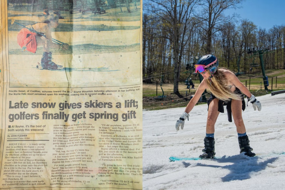 Michigan Woman Recreates Iconic Bikini Ski Photo 29 Years Later