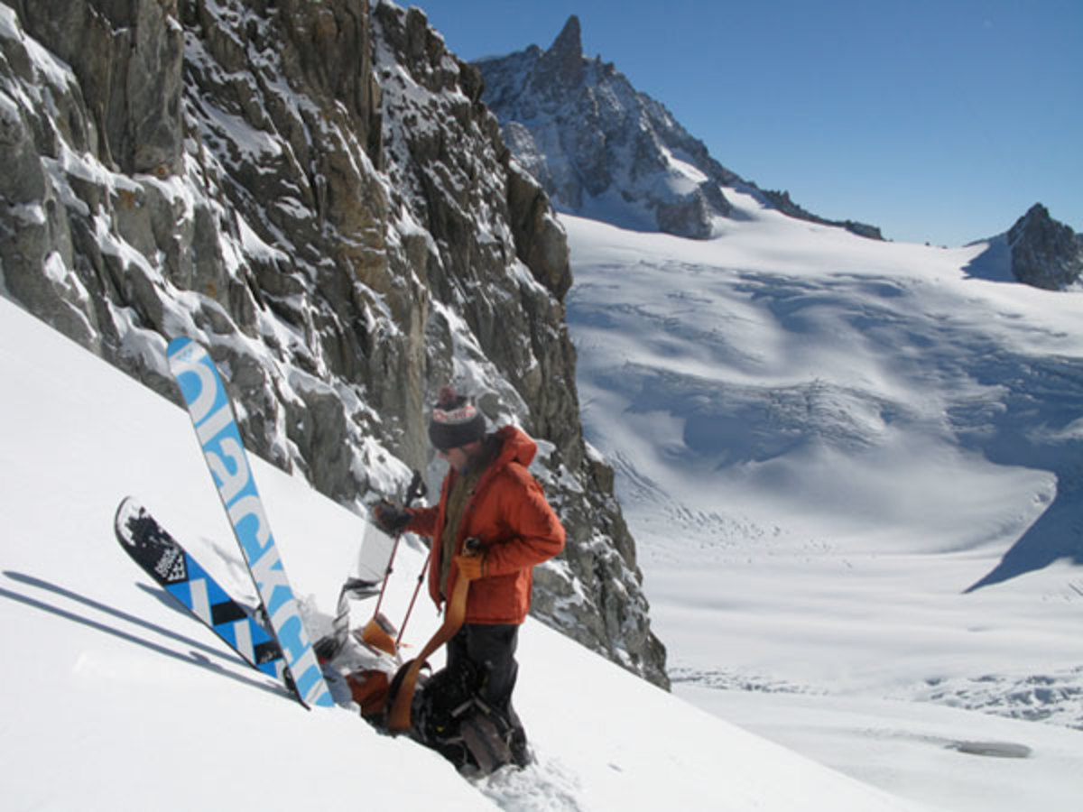 First Turns in Chamonix Powder