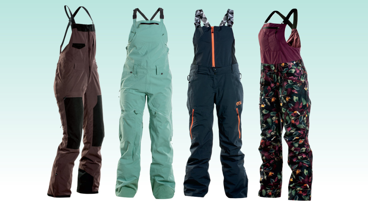 Women's Snow Bibs Overalls Warm and Dry Insulated Bib Overalls Ski Pants  for Women, Water Resistant Snowboard Pants