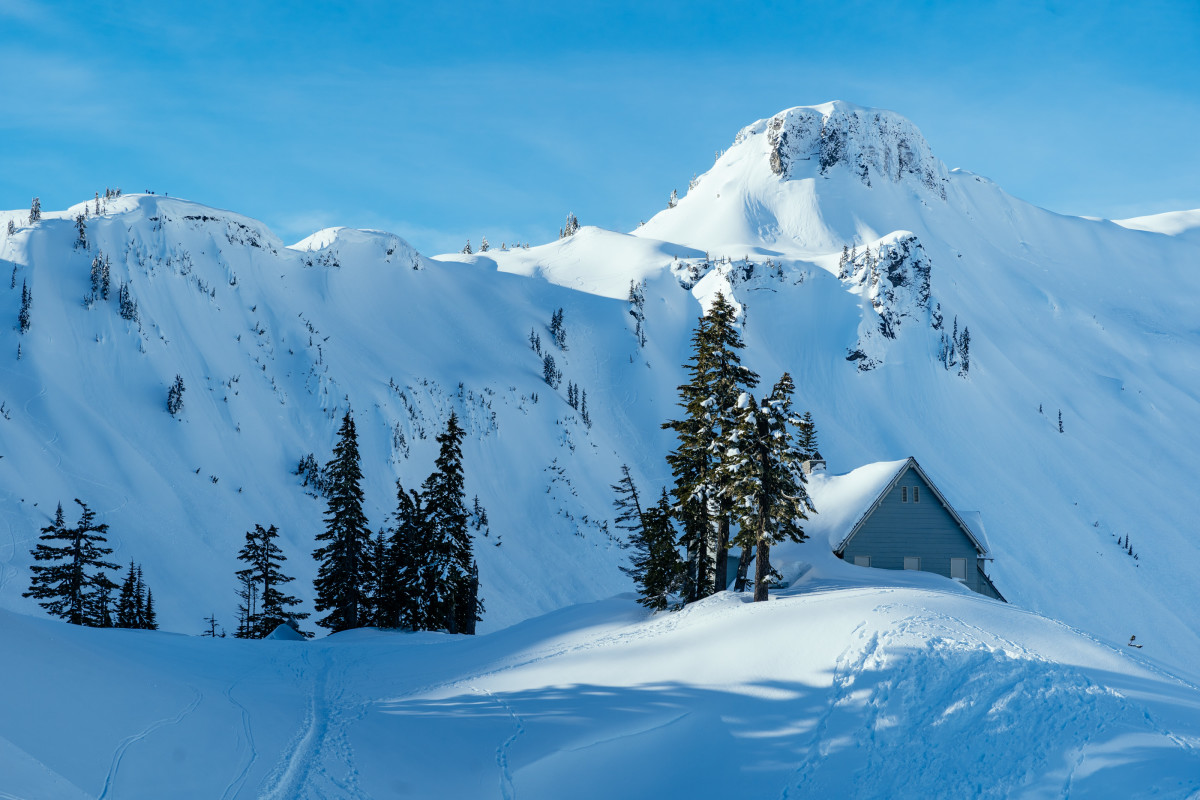 Ski Touring Artist's Point in the Mount Baker Backcountry POWDER Powder