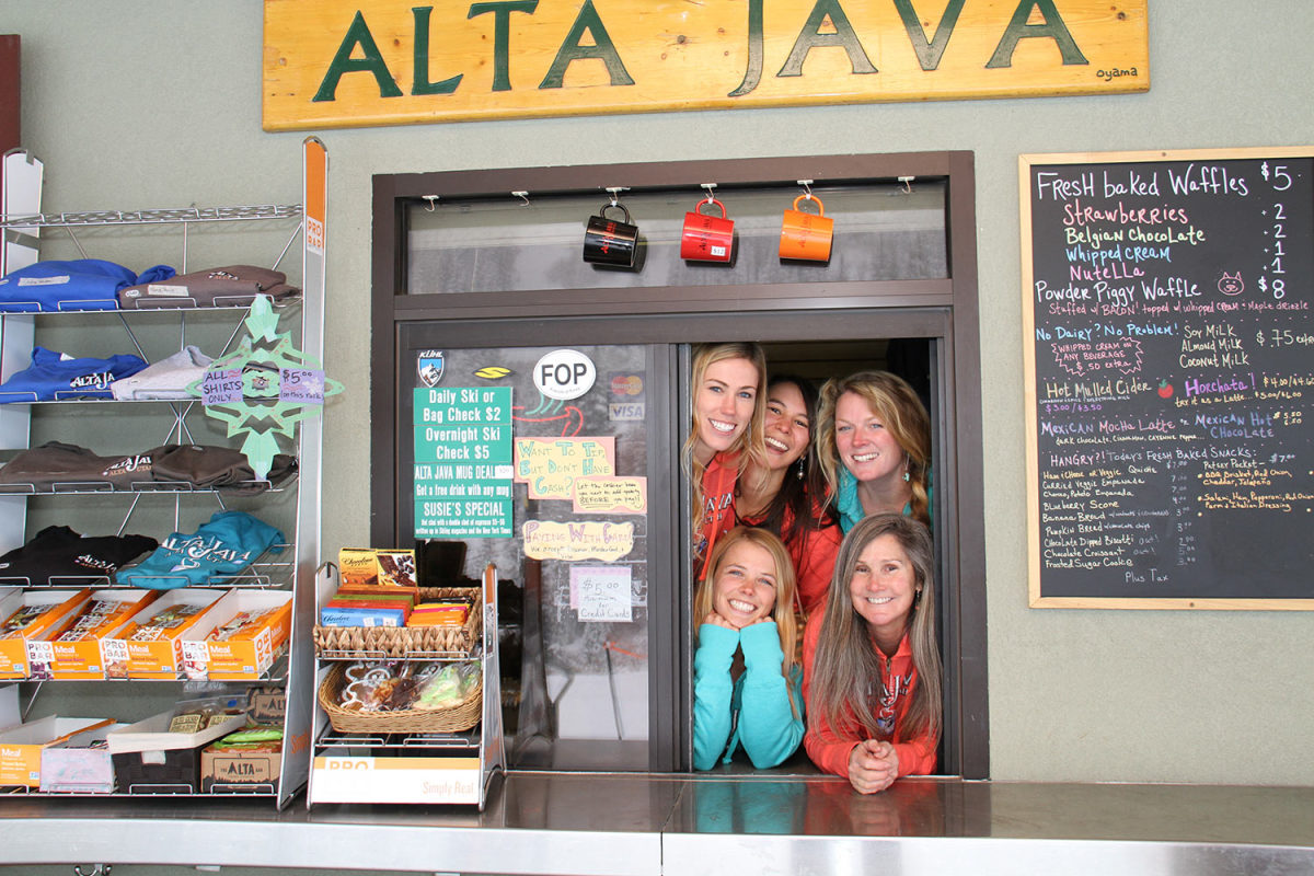 At Alta, Coffee Is Served With Skis On