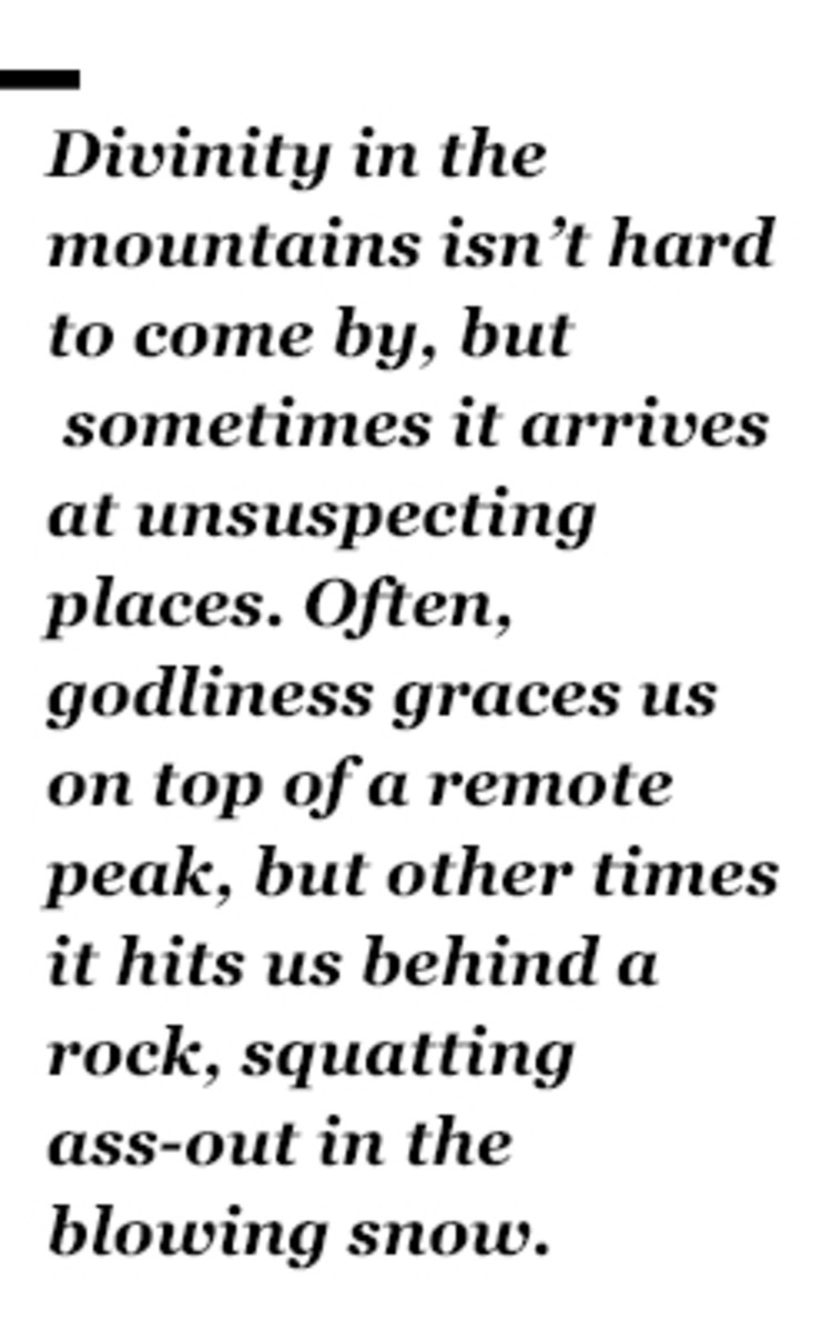 Persistence in Bella Coola Powder