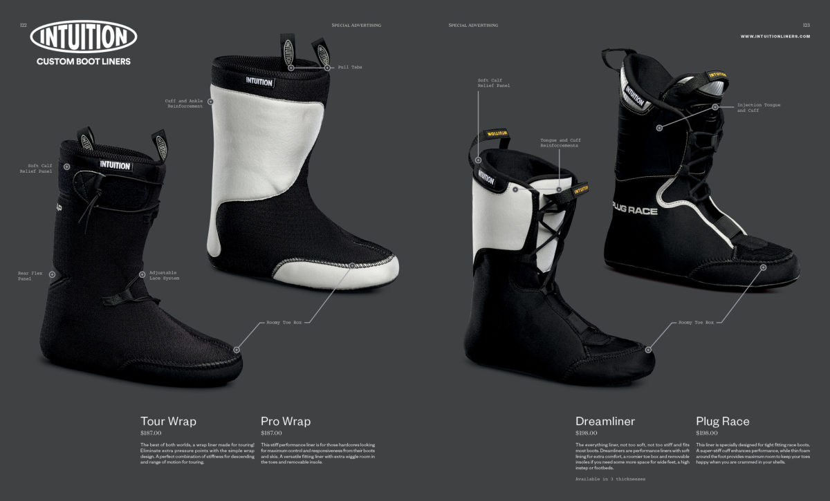 What's New from Intuition Custom Boot Liners Powder