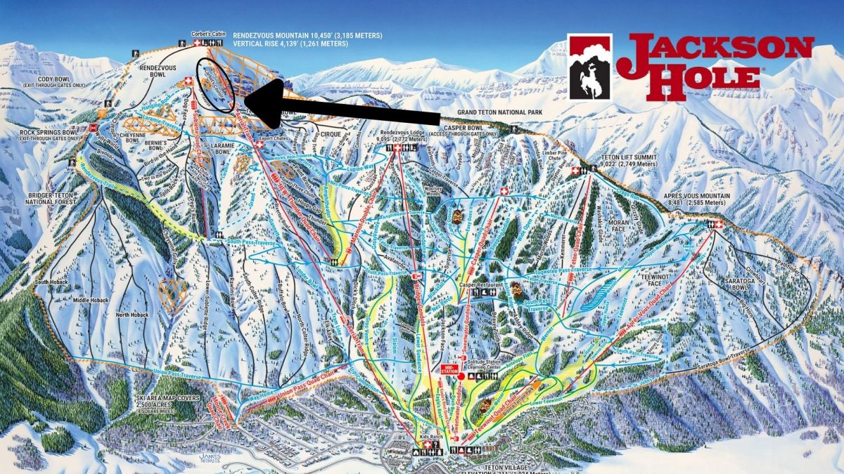 How To Properly Drop Into Corbet's Couloir (Watch) Powder