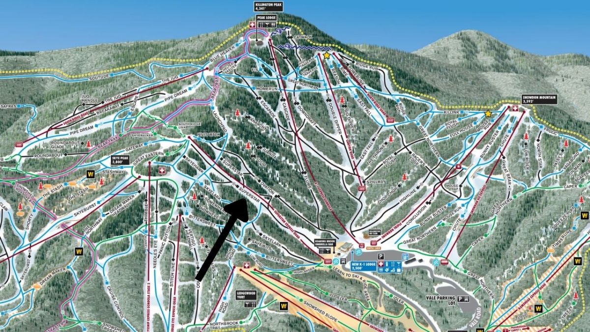 Mt Killington Trail Map