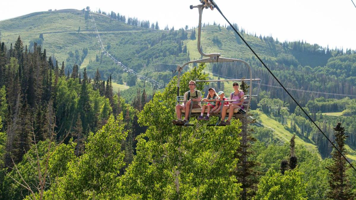 Hiking And Biking At Deer Valley Powder Resort Region Utah