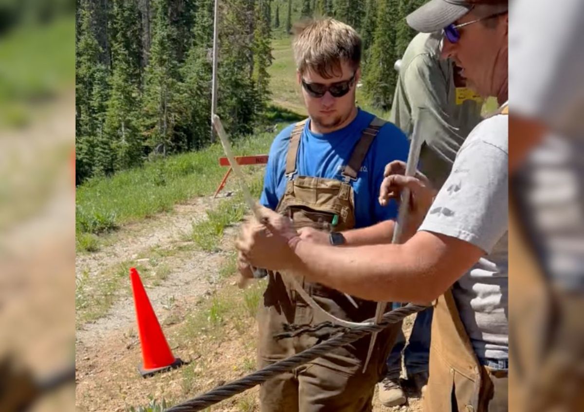 Look How Chairlift Cables Are Spliced Together Powder
