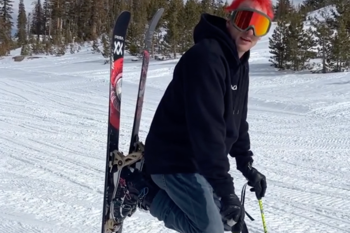 Skier Gives The "Only" Reason Anybody Should Ski In Jeans