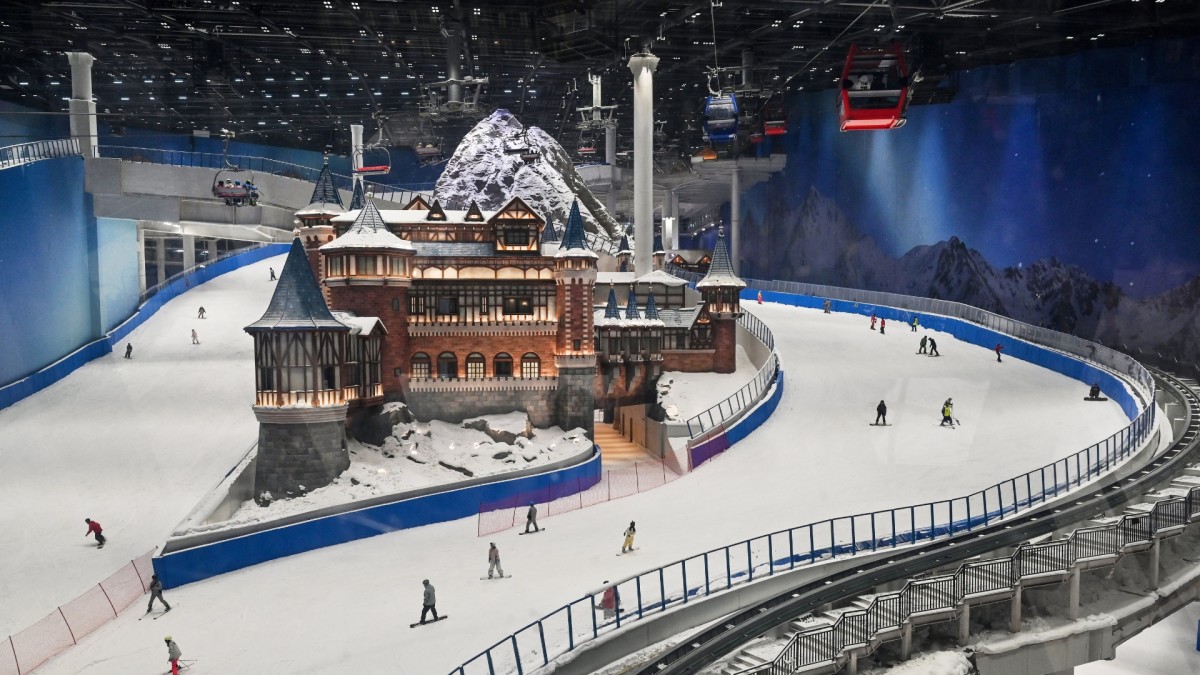 Indoor ski resort discount