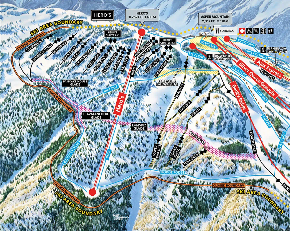 Aspen Mountain Trail Map - Winny Kariotta