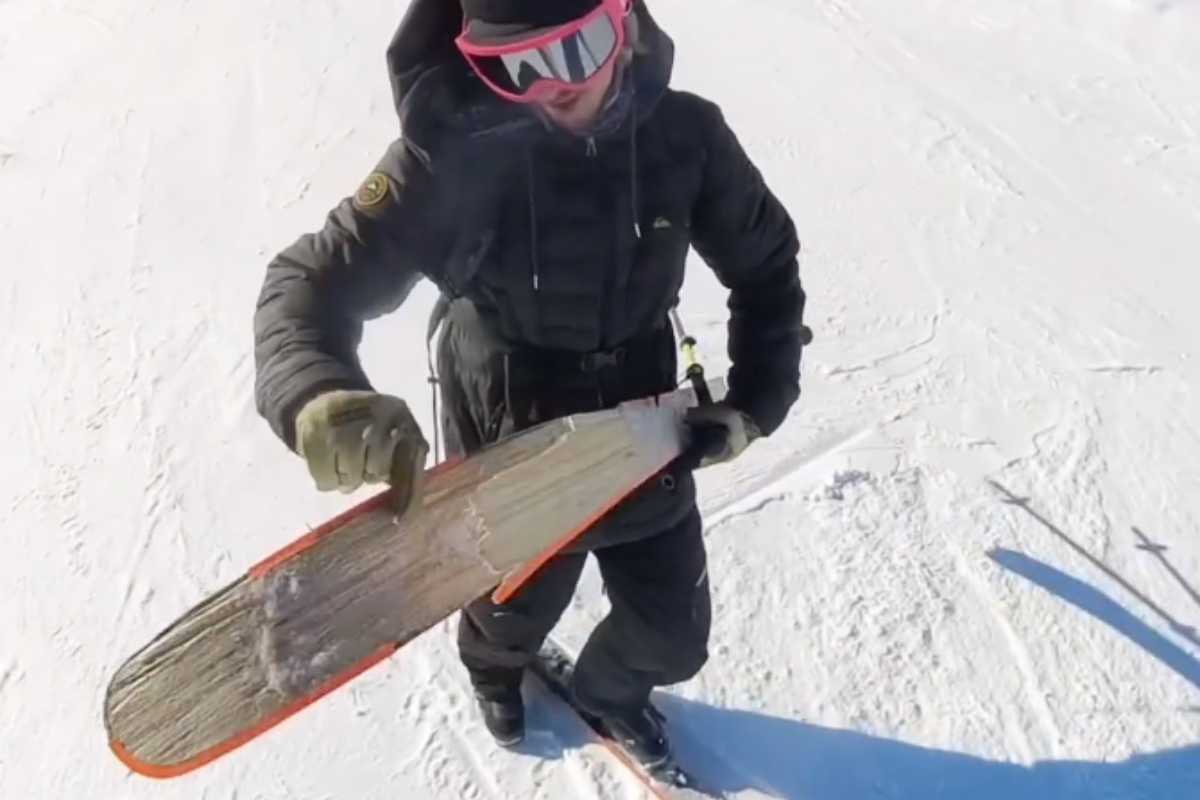 Powder Hounds' Ski Explodes On First Day Of The Season