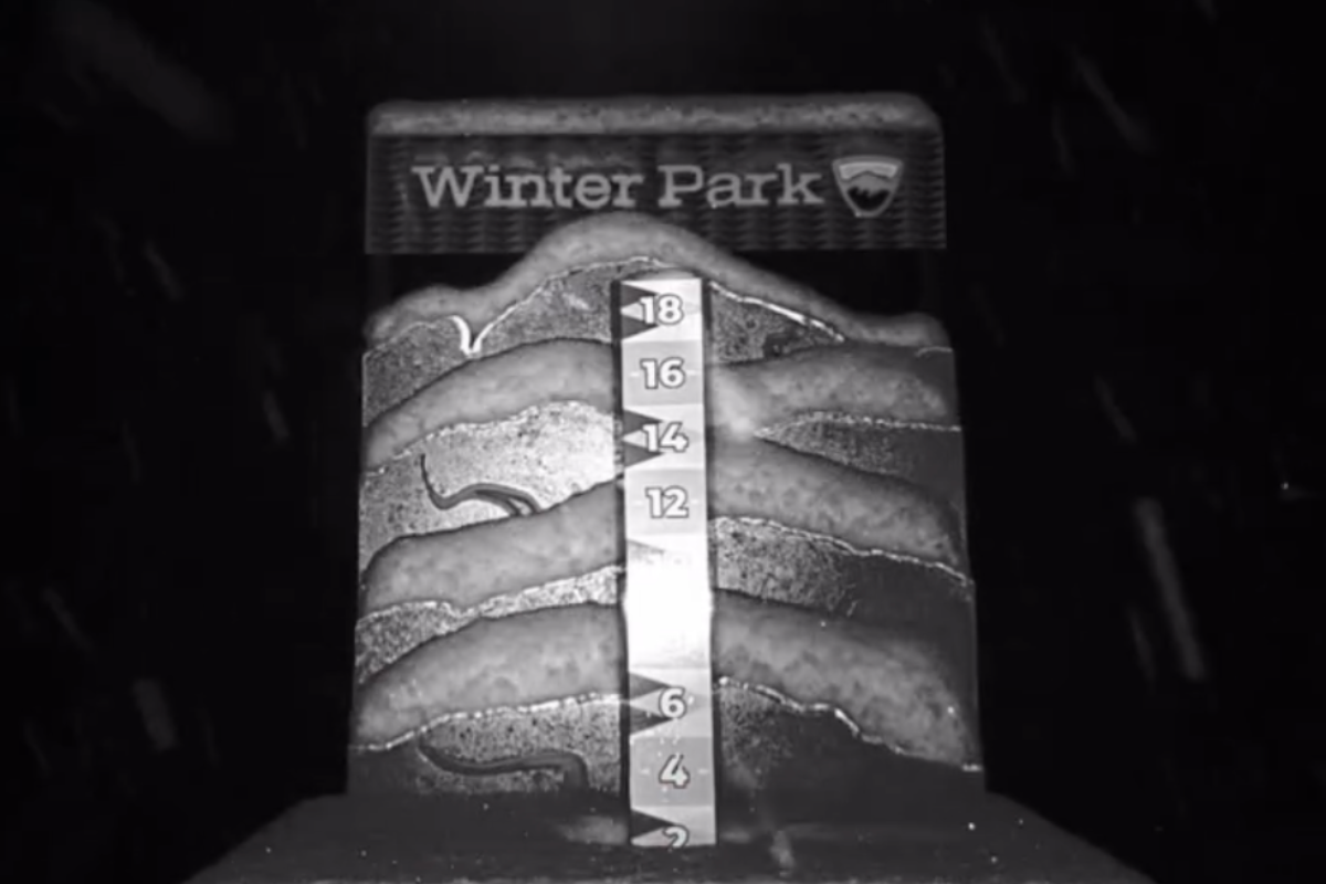 Winter Park's New Snow Stake Is Beautiful Powder