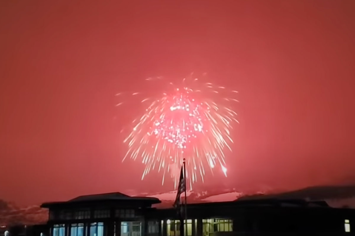 World's Largest Firework Launched in Steamboat Springs Powder