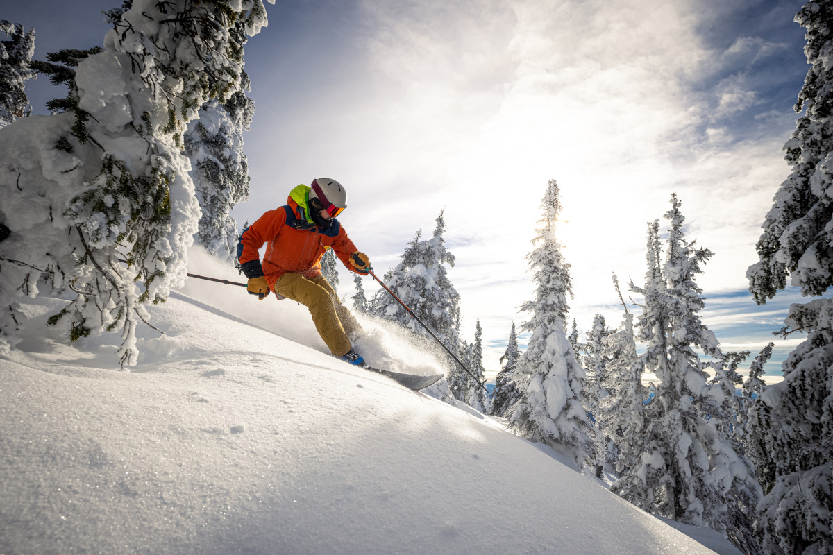 Powder skiing