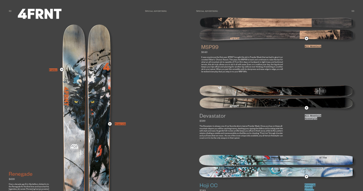 What's New from 4FRNT for 2020 - Powder