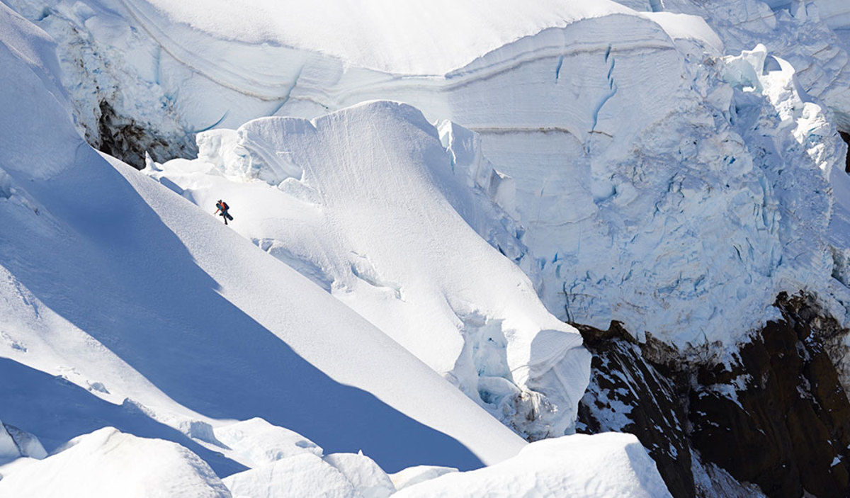 This scholarship program was inspired by the guiding career of Liz Daley, pictured here on Mount Hood. PHOTO: Scott Rinckenberger