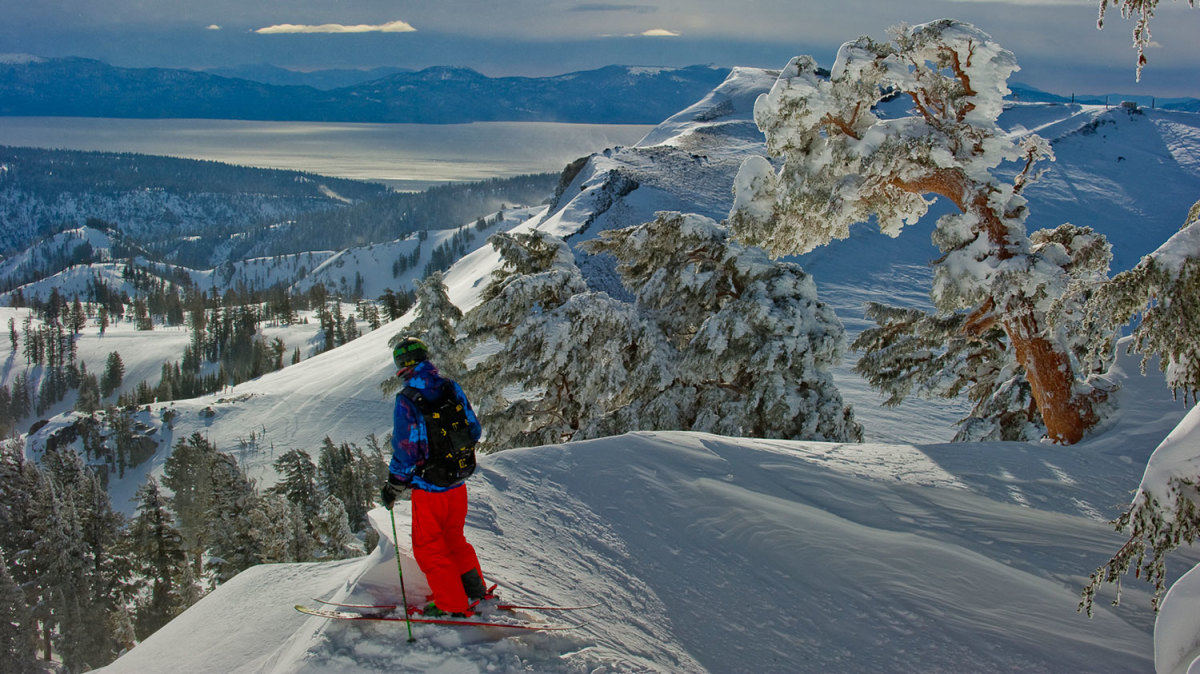 Looking toward Lake Tahoe from Squaw Valley's northernmost ridge near the Granite Chief wilderness. The proposed gondola would give skiers access to 6,000 acres. PHOTO: Jason Abraham/Squaw Alpine