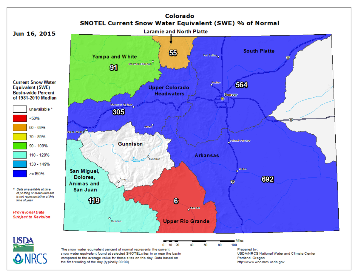 California Snowpack Chart