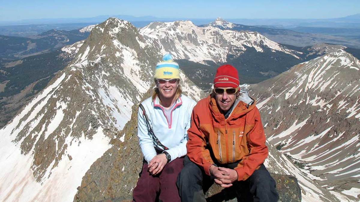Brittany and Frank Konsella are normal folk living out the extraordinary pursuit of Colorado's high mountains. PHOTO:14er Skiers