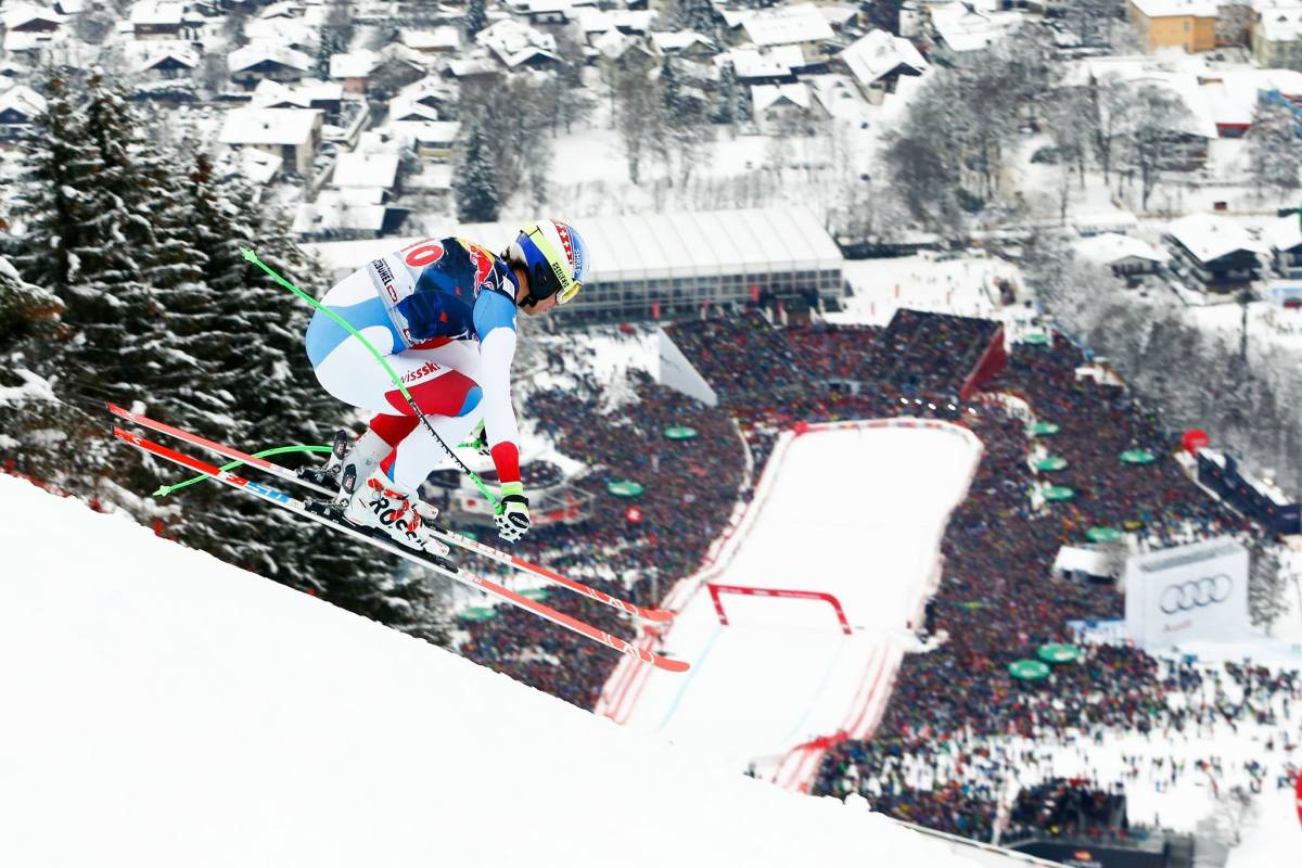 Carlo Janka, this weekend's champion, catching air at speeds that might make a normal human pass out. PHOTO: Carlo Janka/Facebook
