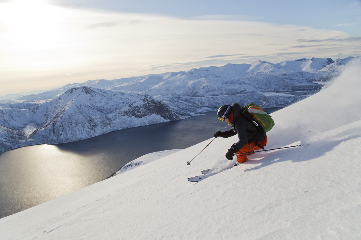 Out in the great wild north of Senja, Norway, it all lines up for Camilla Antonsson. PHOTO: Fredrik Schenholm