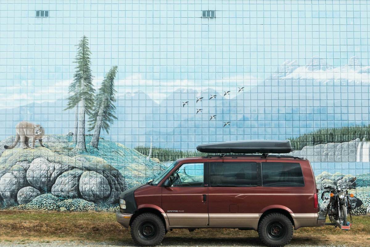 Home, sweet home. Heule's GMC Safari. PHOTO: Rob Heule
