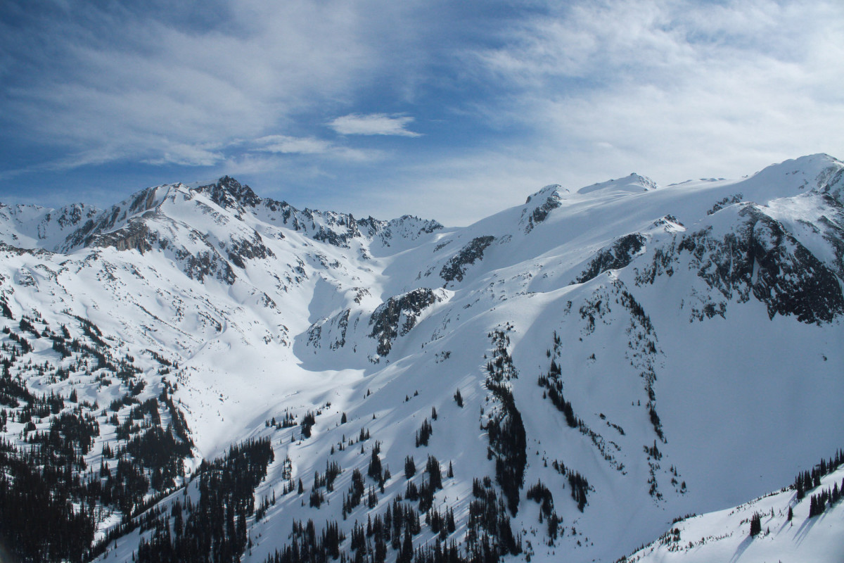 The skiing off the backside of the proposed resort at Valemount will rival heli ski terrain. PHOTO: Andru McCracken