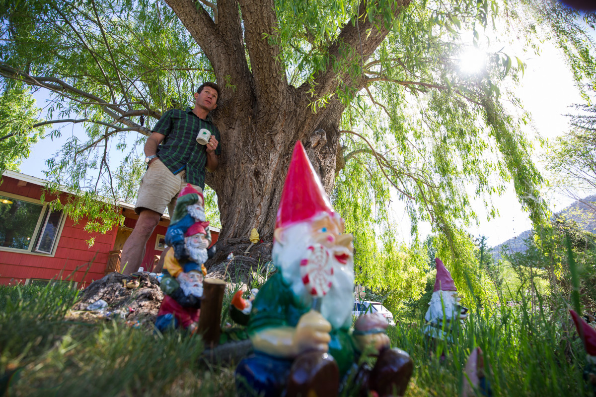 Schendler feels compelled to work on climate, though he'd prefer to just hang out in Gnome Building Zones. PHOTO: Tom Zuccareno